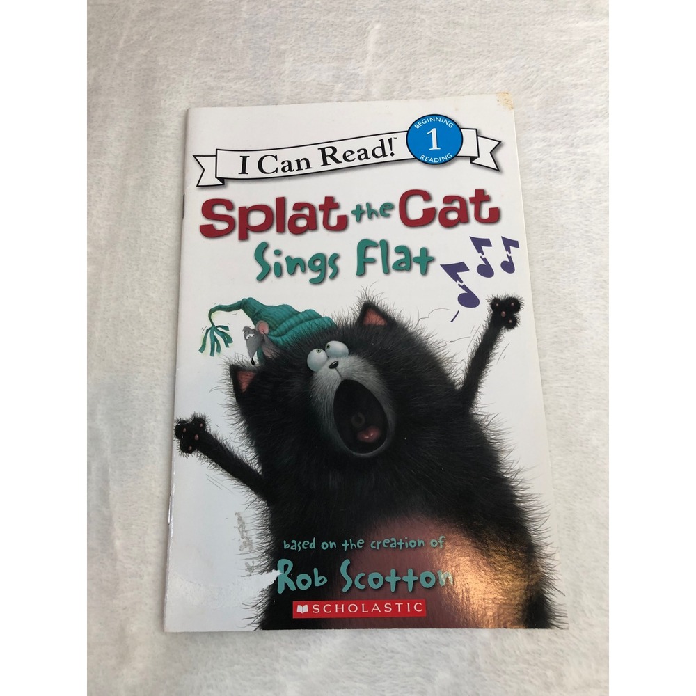 Splat the Cat Sings Flat Childrens Book Level 1 Paperback I Can Read